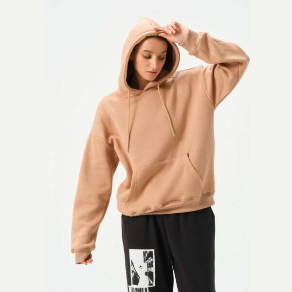 Camel Oversized Hoodie - Image 3